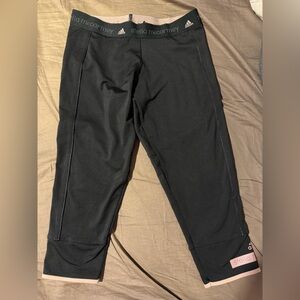 Adidas by Stella McCartney Black Leggings with Pink Details